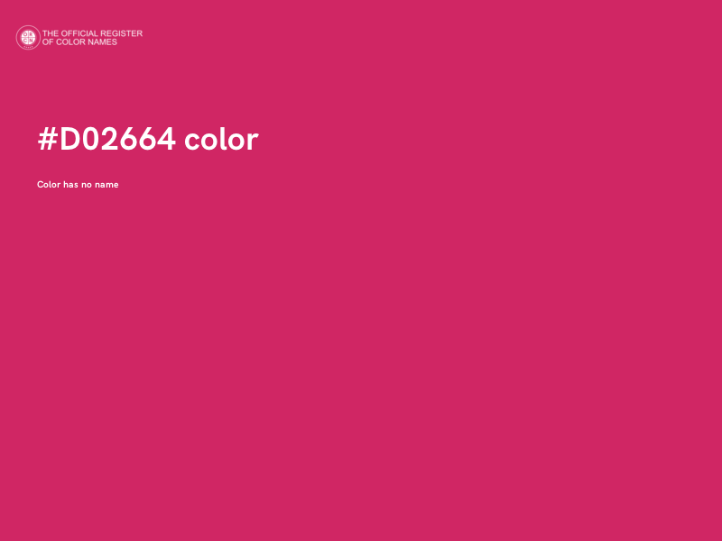 #D02664 color image
