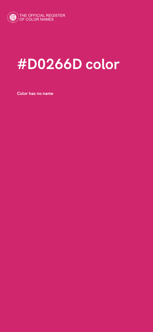 #D0266D color image