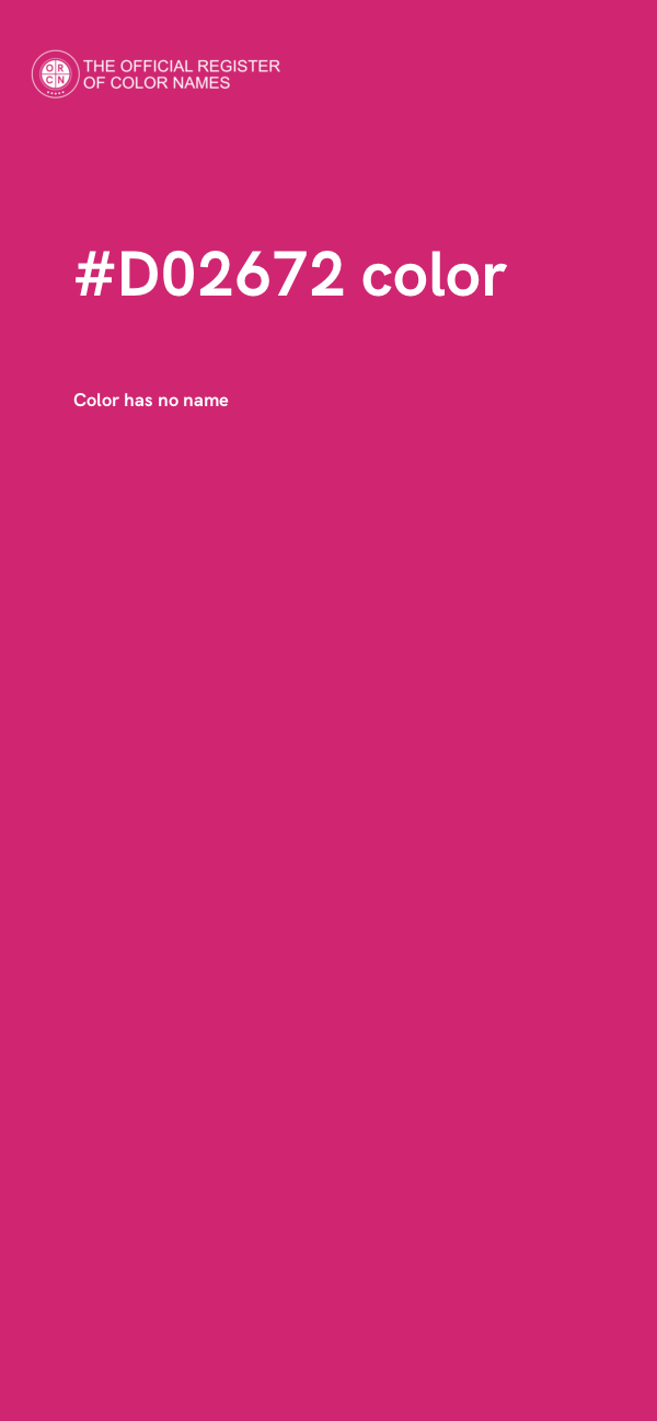 #D02672 color image