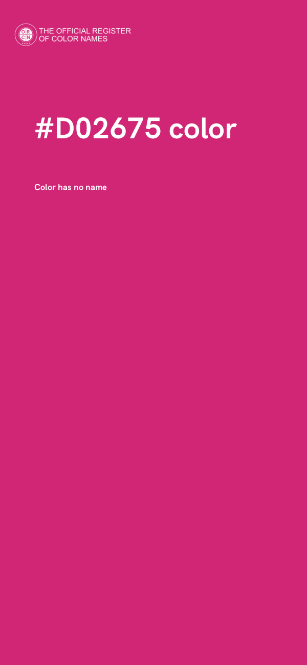 #D02675 color image