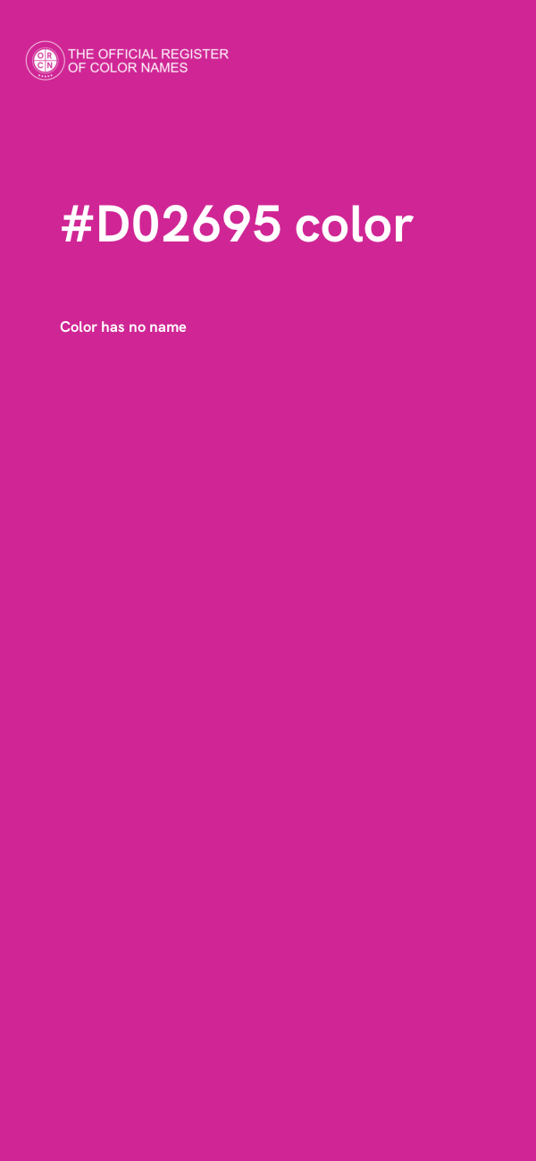 #D02695 color image