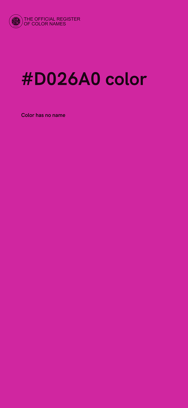 #D026A0 color image