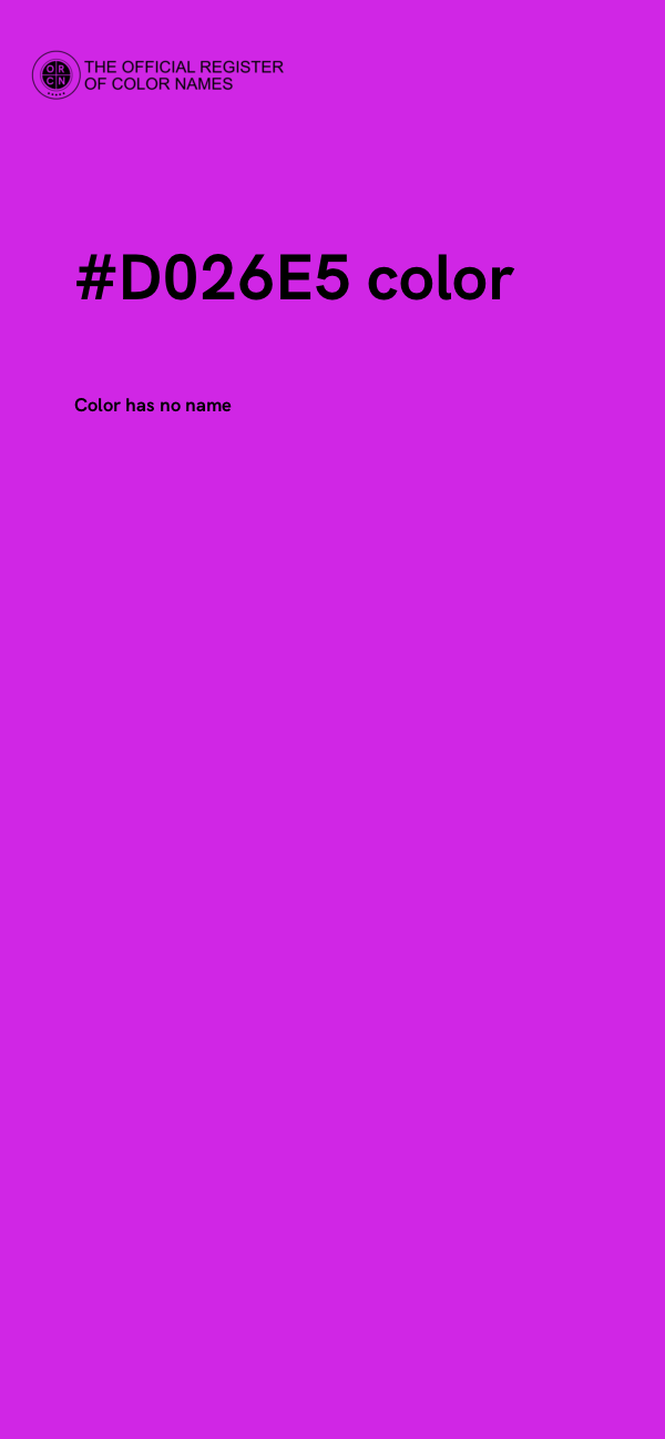#D026E5 color image