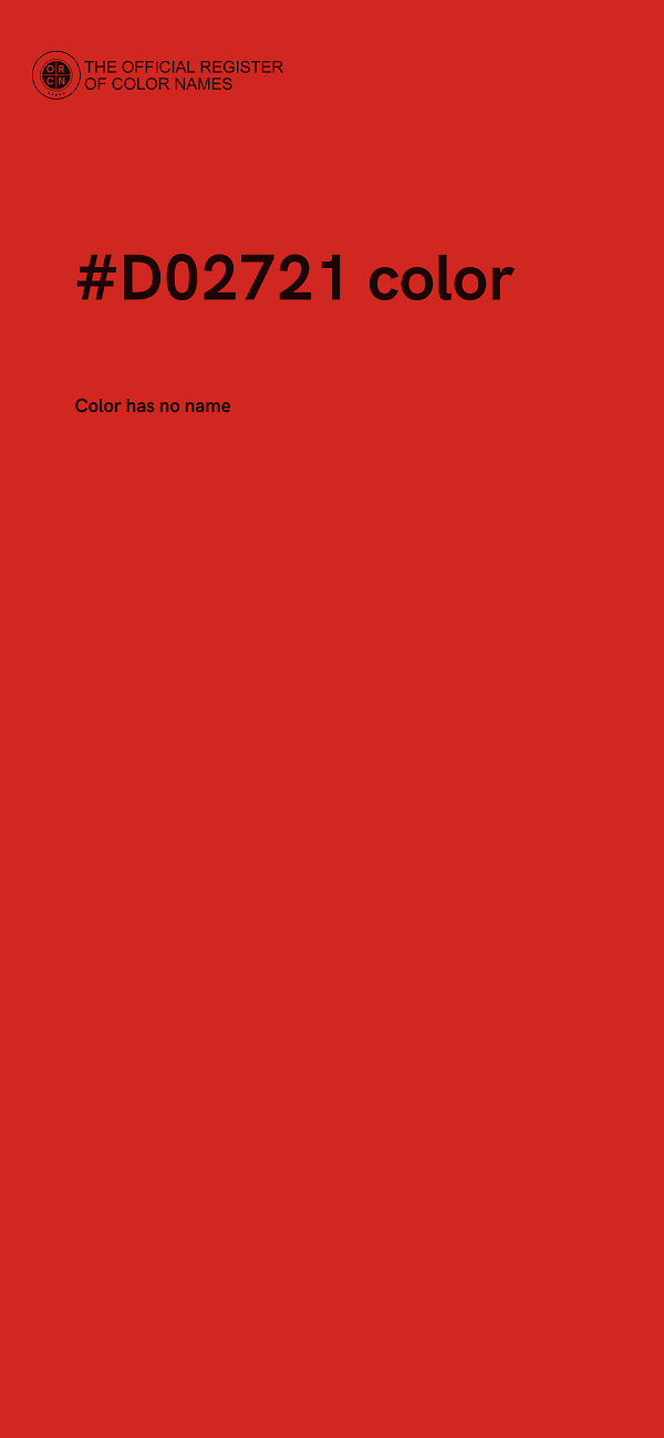 #D02721 color image