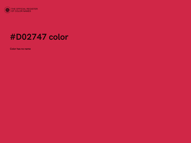 #D02747 color image