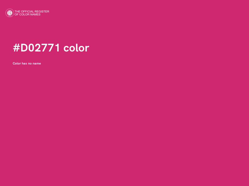 #D02771 color image