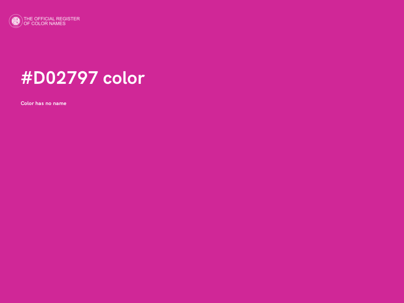 #D02797 color image