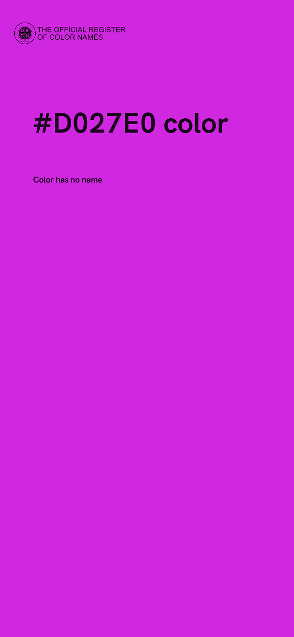 #D027E0 color image