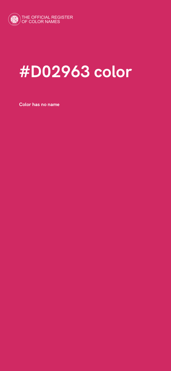 #D02963 color image