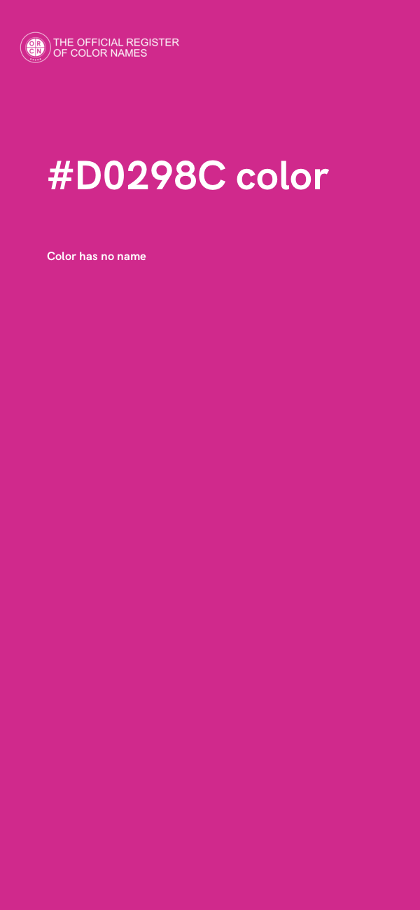 #D0298C color image