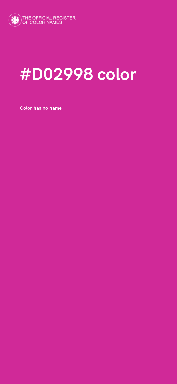 #D02998 color image