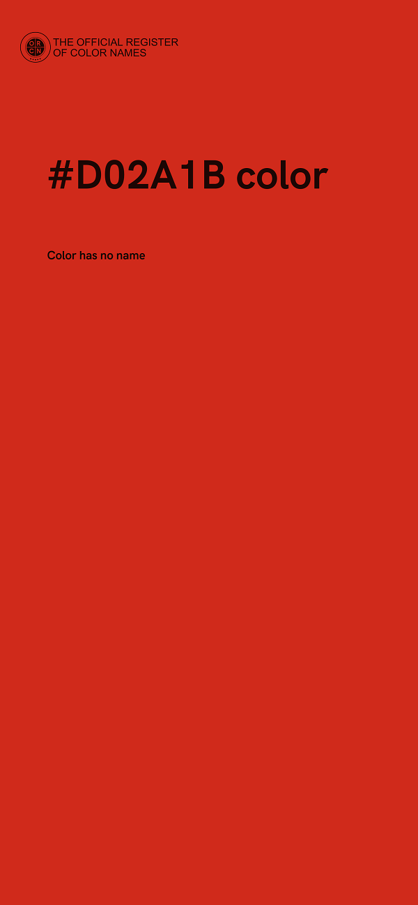 #D02A1B color image
