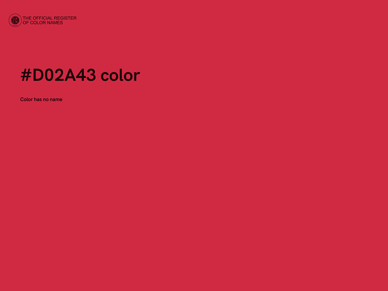 #D02A43 color image
