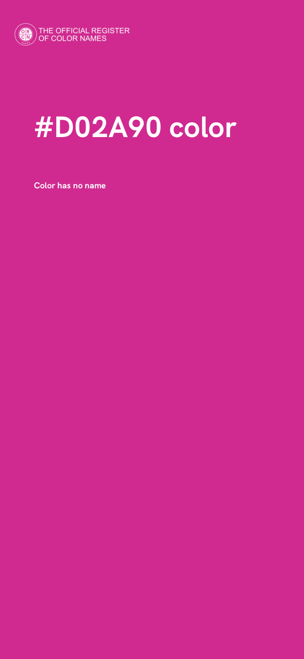 #D02A90 color image