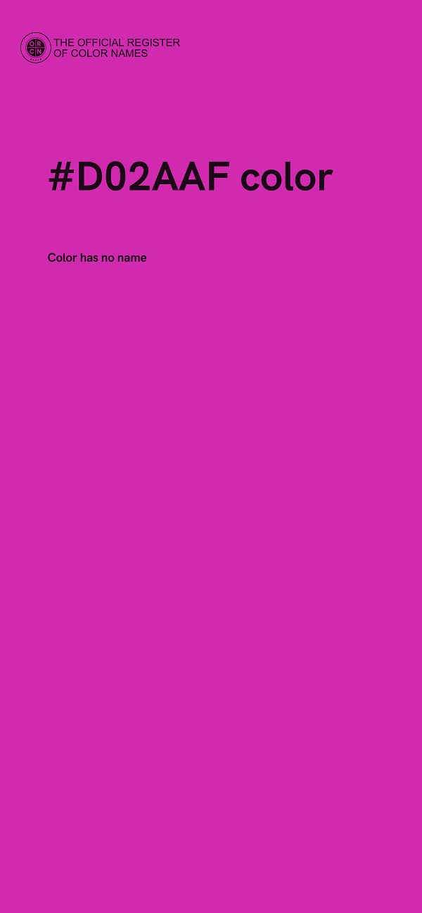 #D02AAF color image