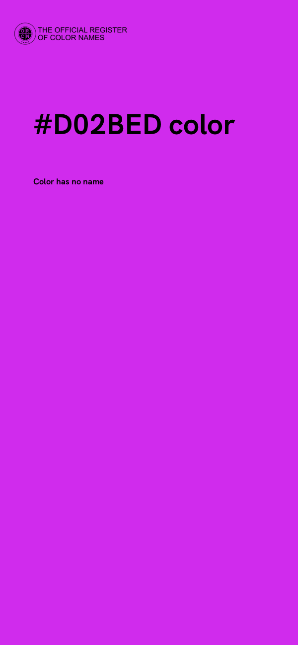 #D02BED color image