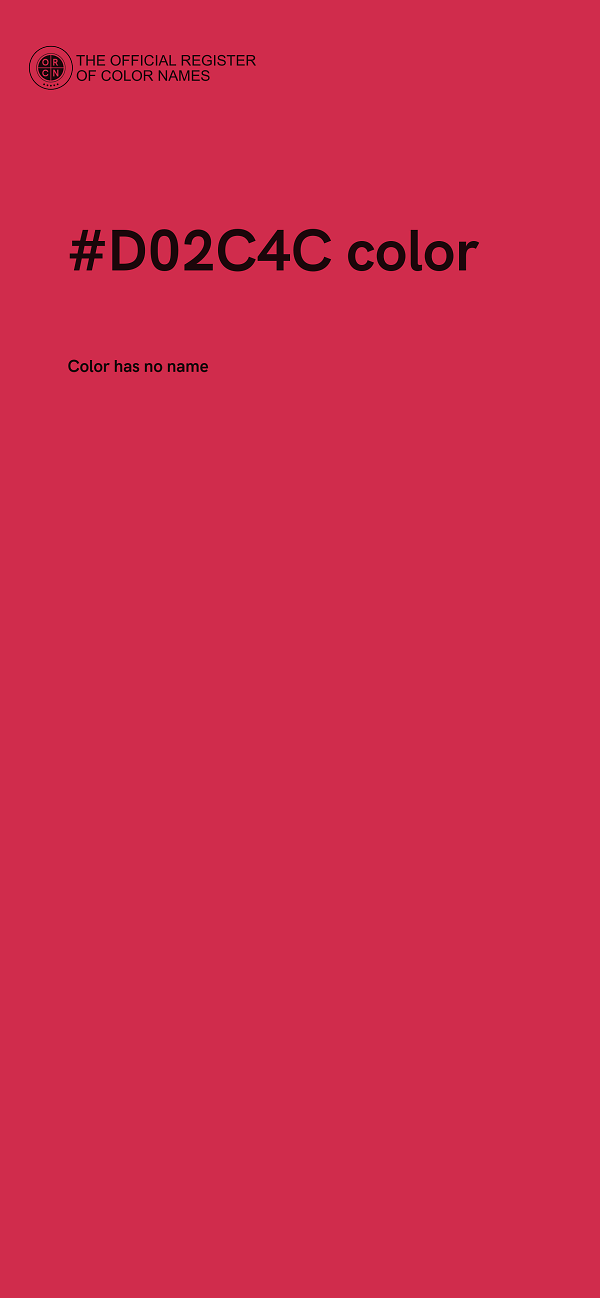 #D02C4C color image