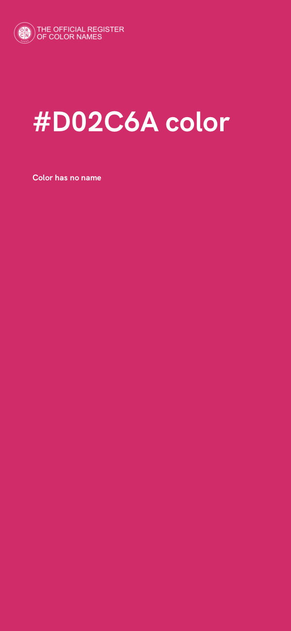 #D02C6A color image