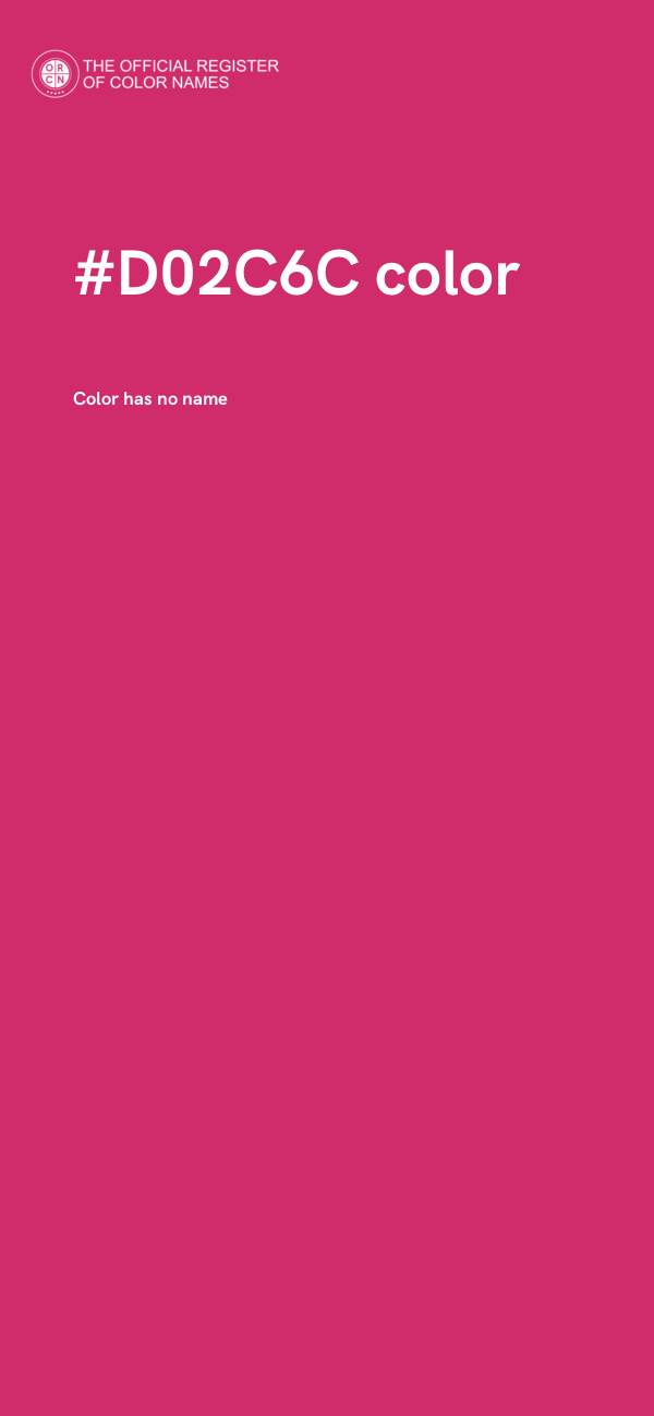 #D02C6C color image