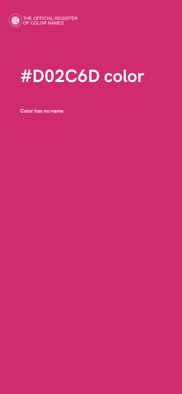 #D02C6D color image