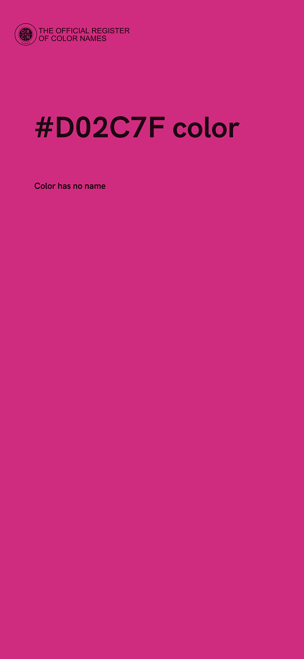 #D02C7F color image