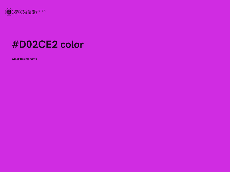 #D02CE2 color image