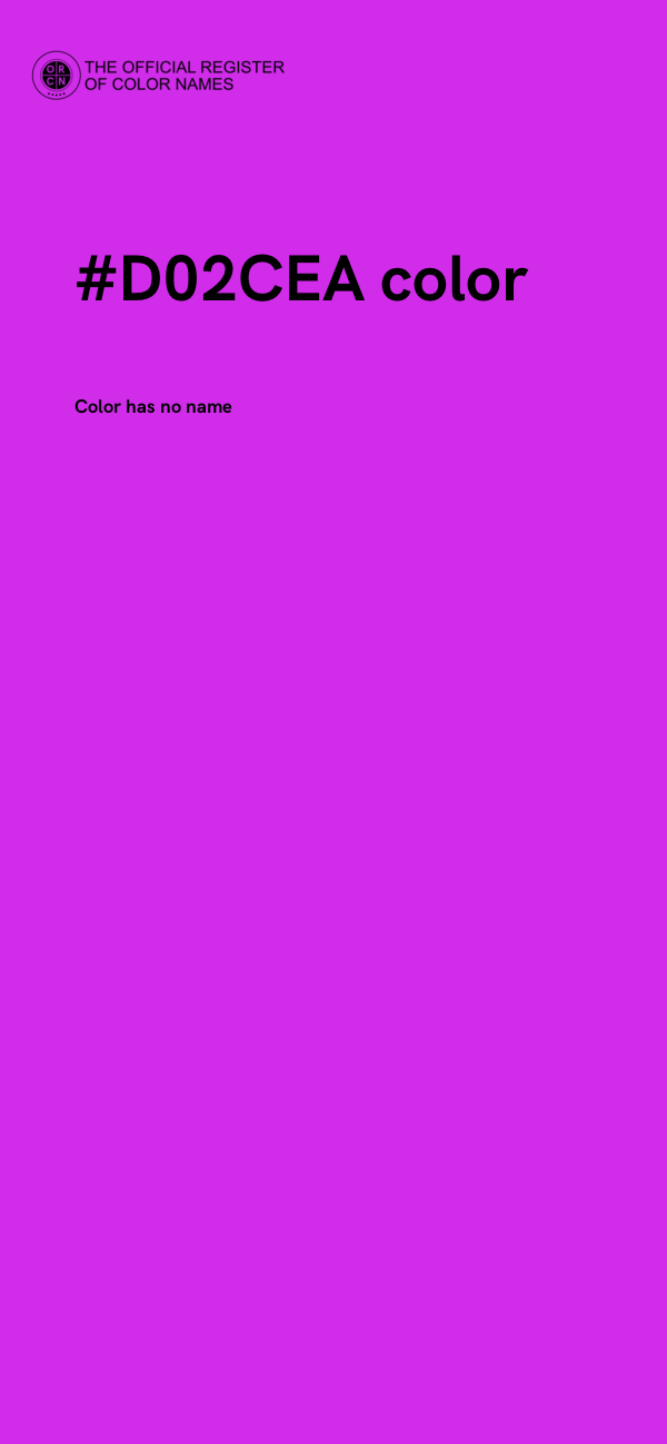 #D02CEA color image