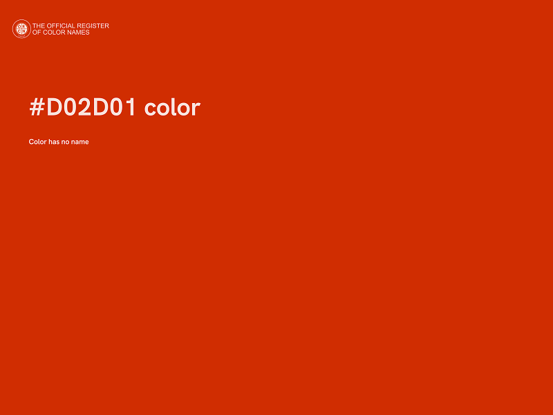 #D02D01 color image