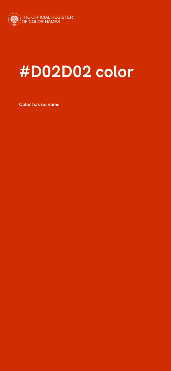 #D02D02 color image