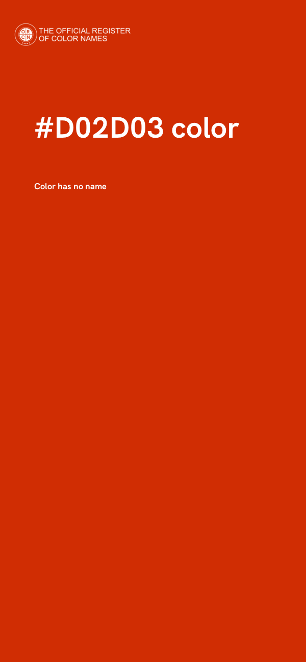 #D02D03 color image