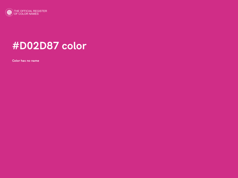 #D02D87 color image
