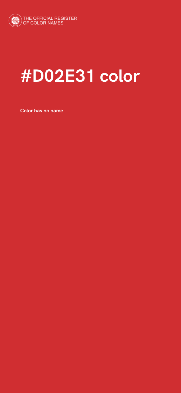 #D02E31 color image