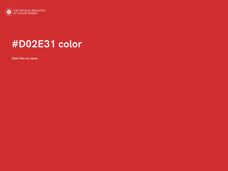#D02E31 color image