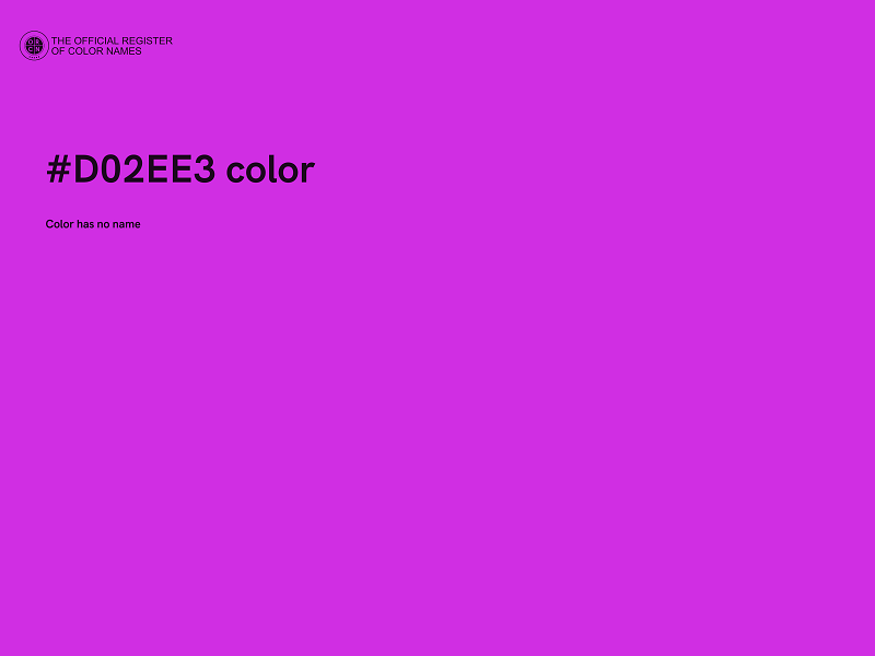 #D02EE3 color image