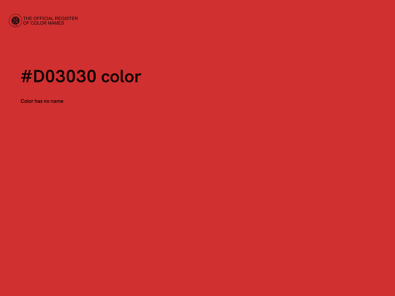#D03030 color image