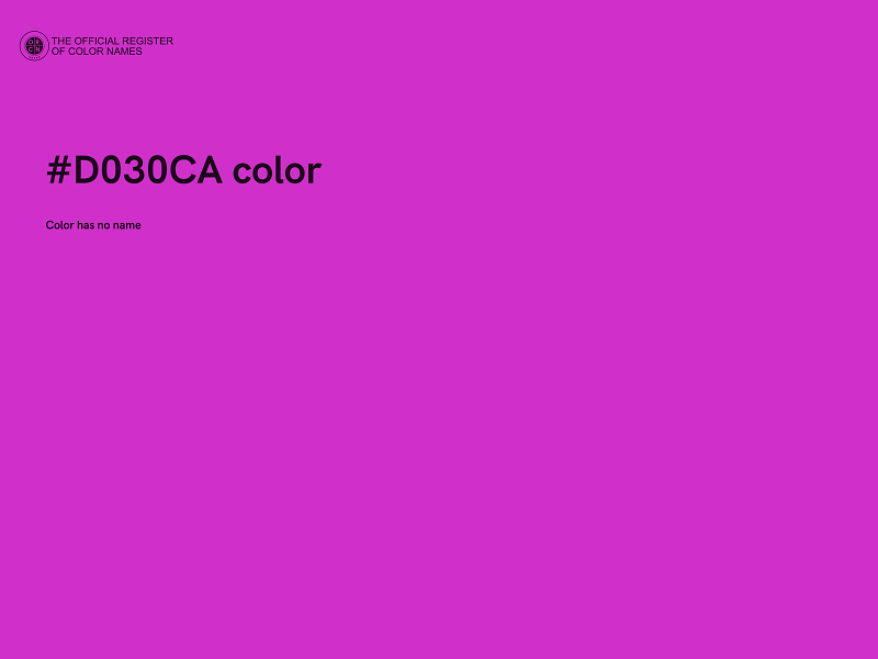 #D030CA color image