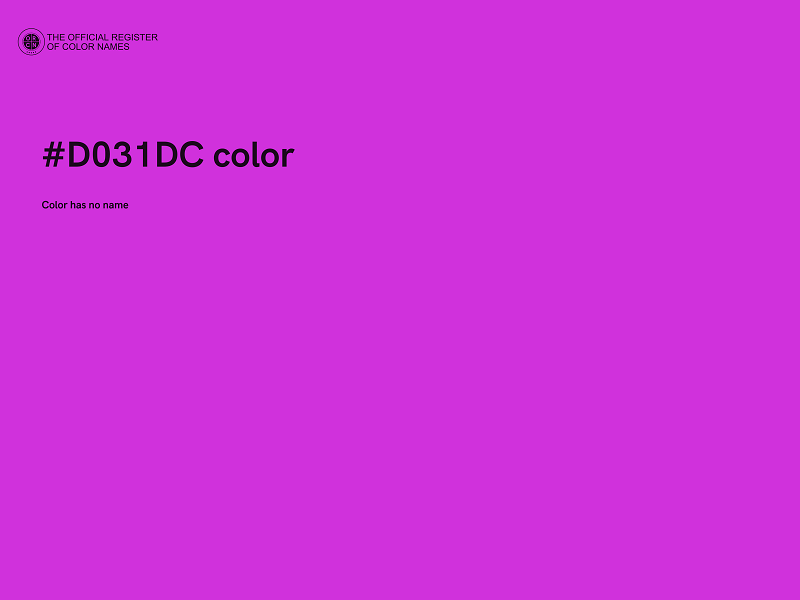 #D031DC color image