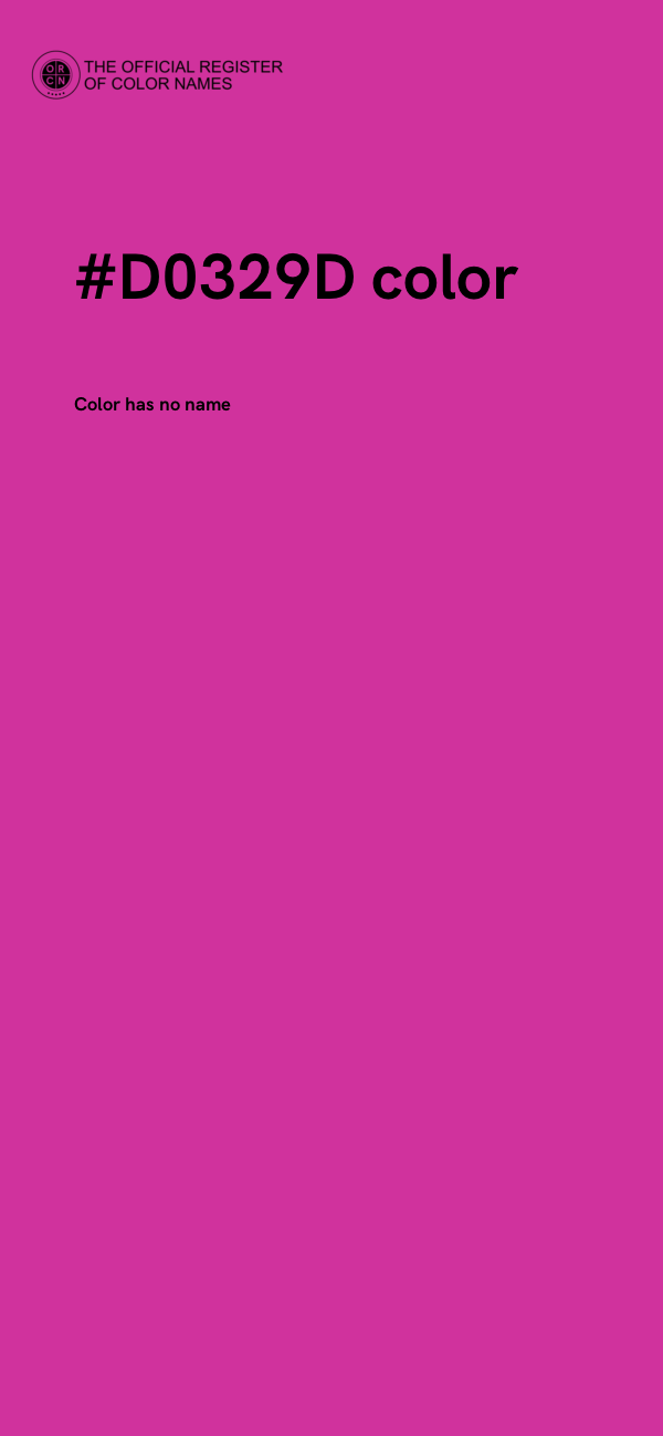 #D0329D color image