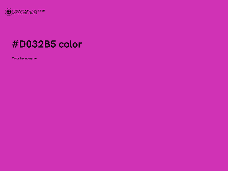 #D032B5 color image