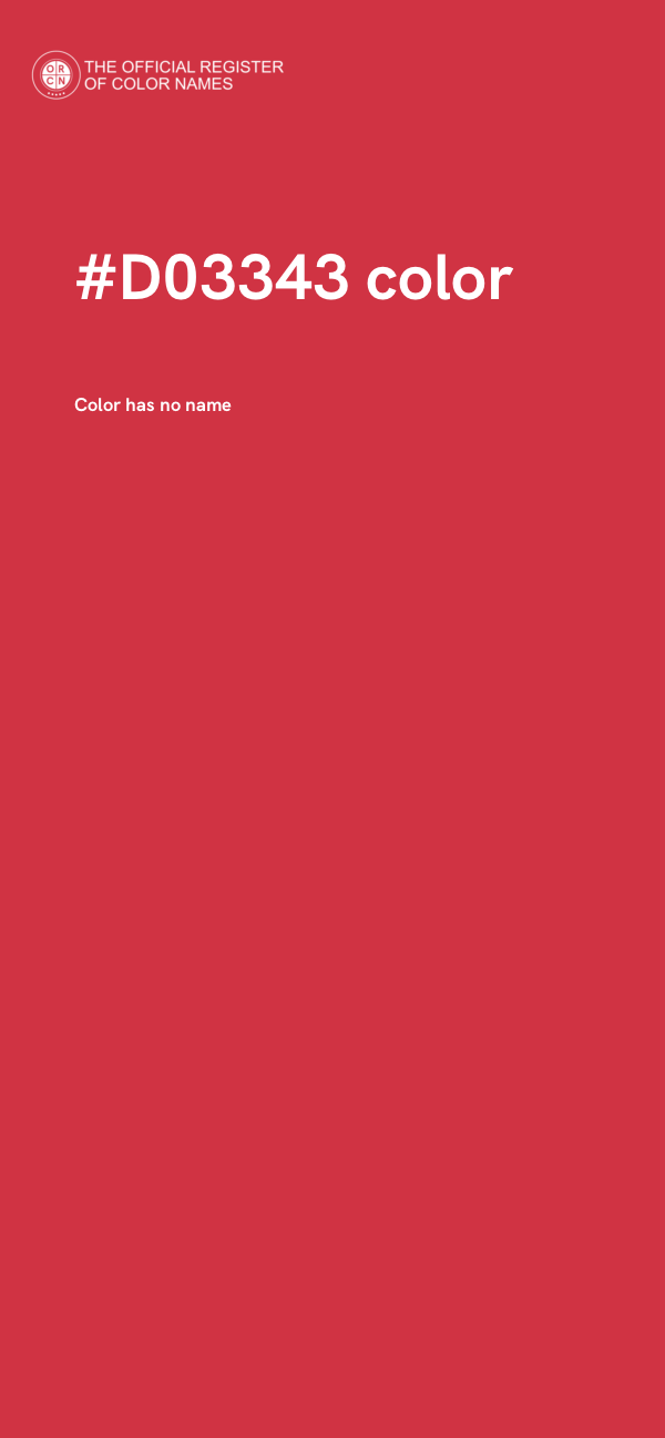 #D03343 color image