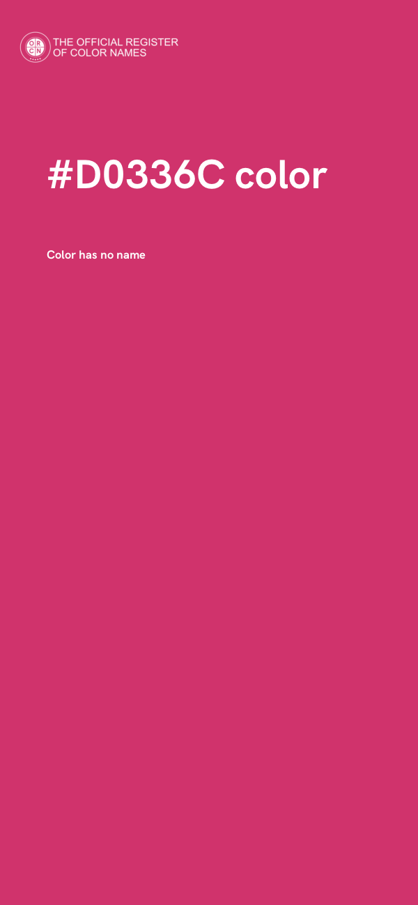 #D0336C color image