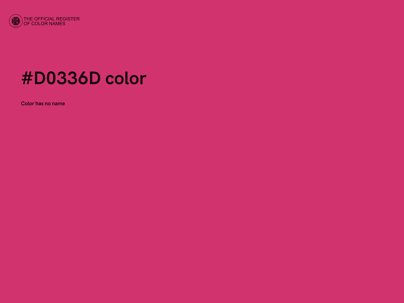 #D0336D color image