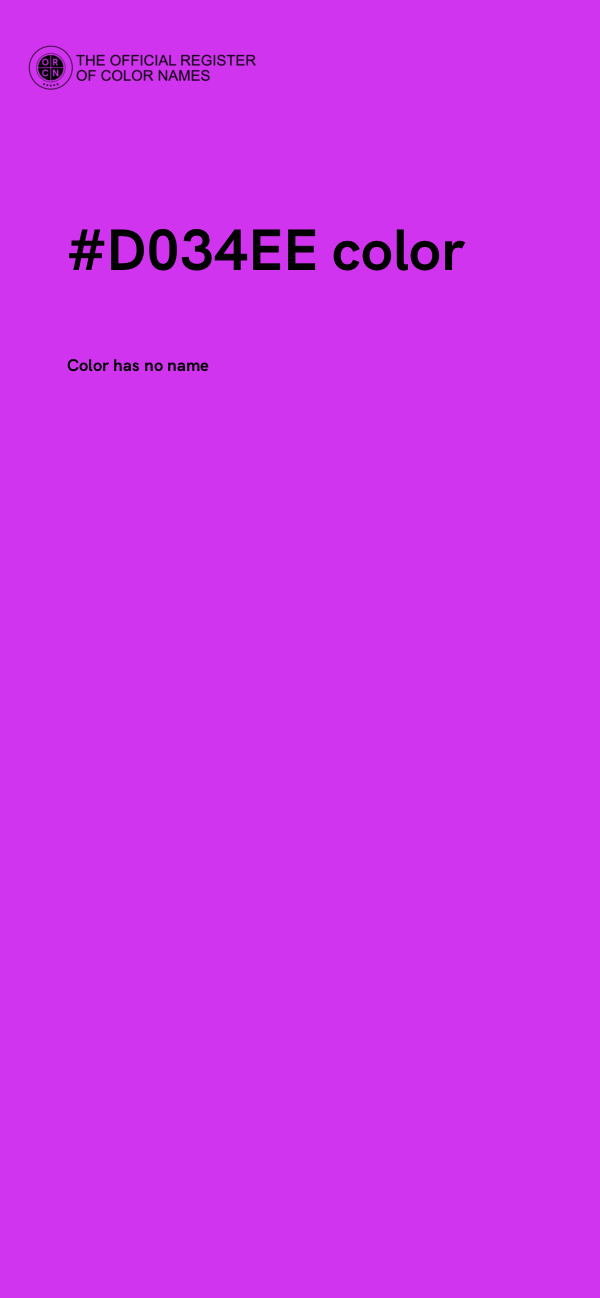 #D034EE color image