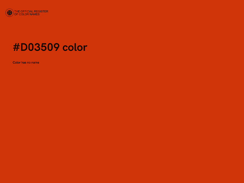 #D03509 color image