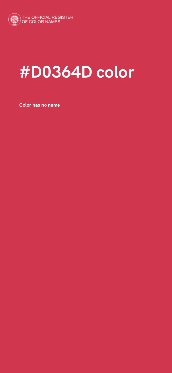 #D0364D color image
