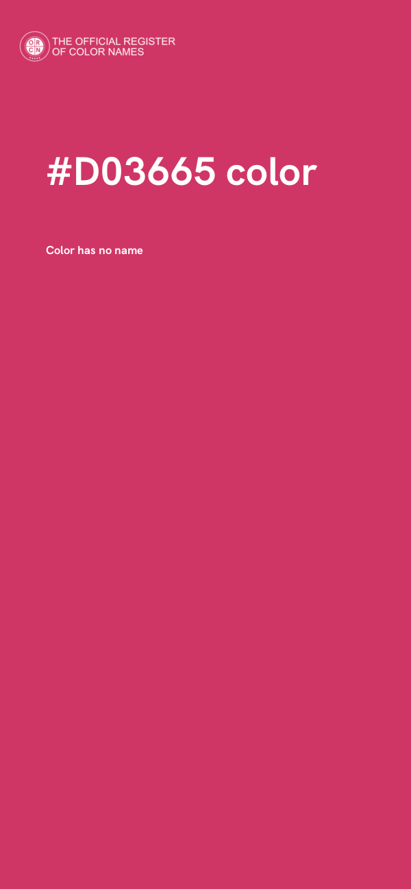 #D03665 color image