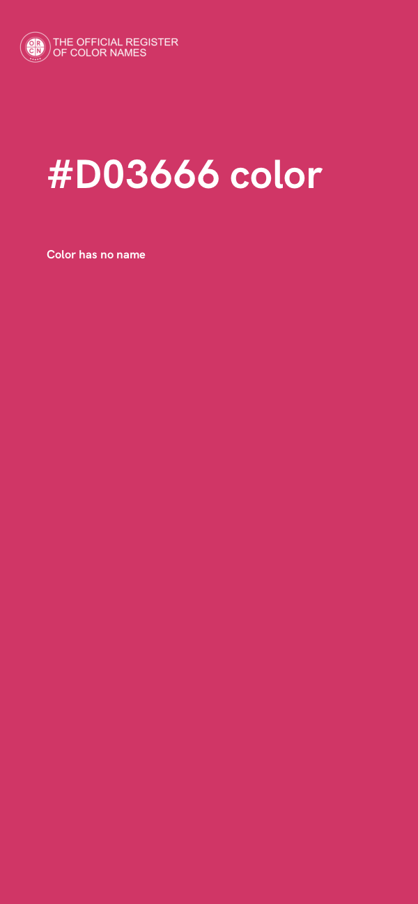 #D03666 color image