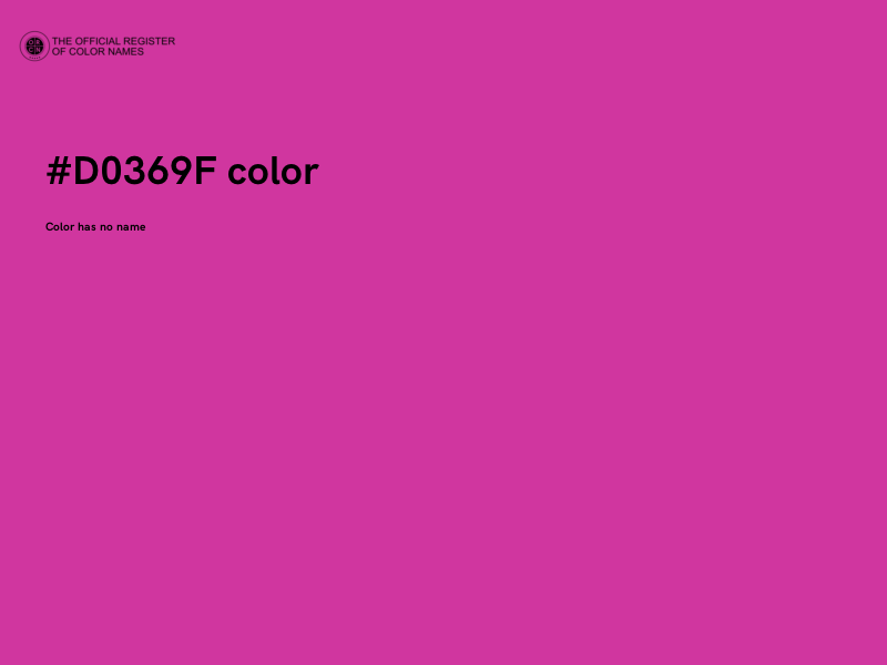 #D0369F color image