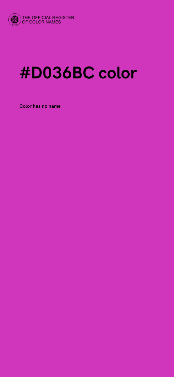 #D036BC color image