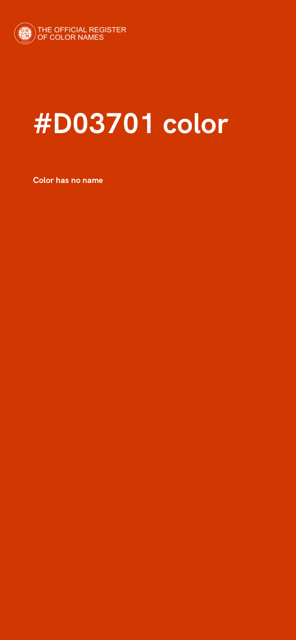 #D03701 color image